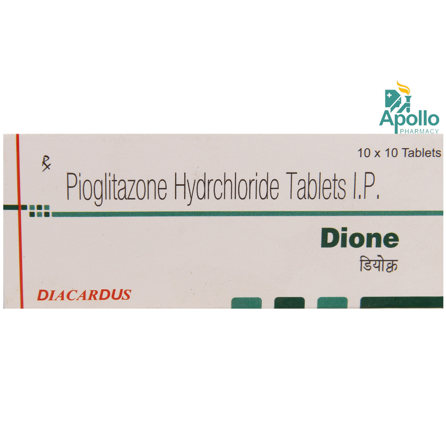 Dione Tablet 10's, Pack of 10 TABLETS Dione Tablet 10's, Pack of 10 TABLETS