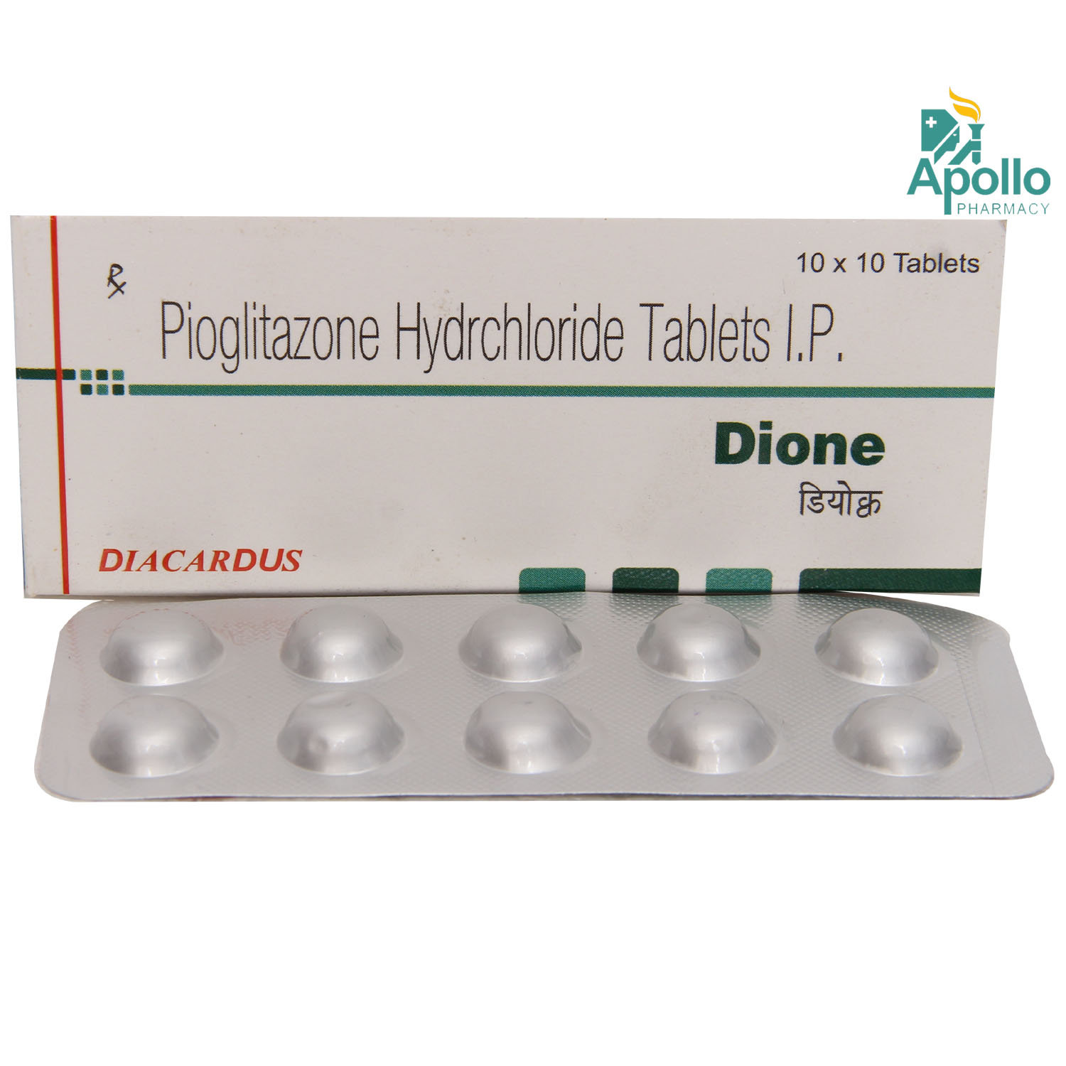 Dione Tablet 10's, Pack of 10 TABLETS Dione Tablet 10's, Pack of 10 TABLETS