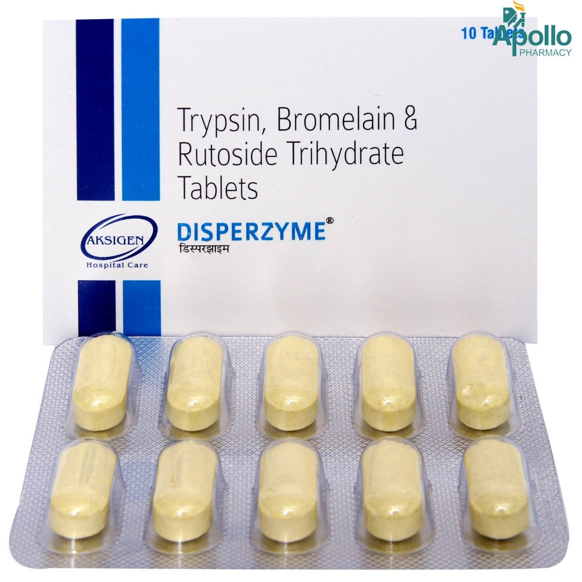 Disperzyme Tablet 10's, Pack of 10 Disperzyme Tablet 10's, Pack of 10