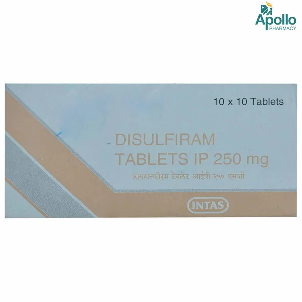 Disulfiram 250 mg Tablet 10's, Pack of 10 TABLETS