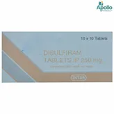 Disulfiram 250 mg Tablet 10's, Pack of 10 TABLETS
