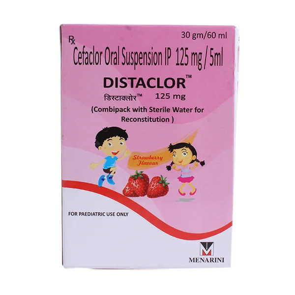 Distaclor 125 Strawberry Flavour Suspension 60 ml