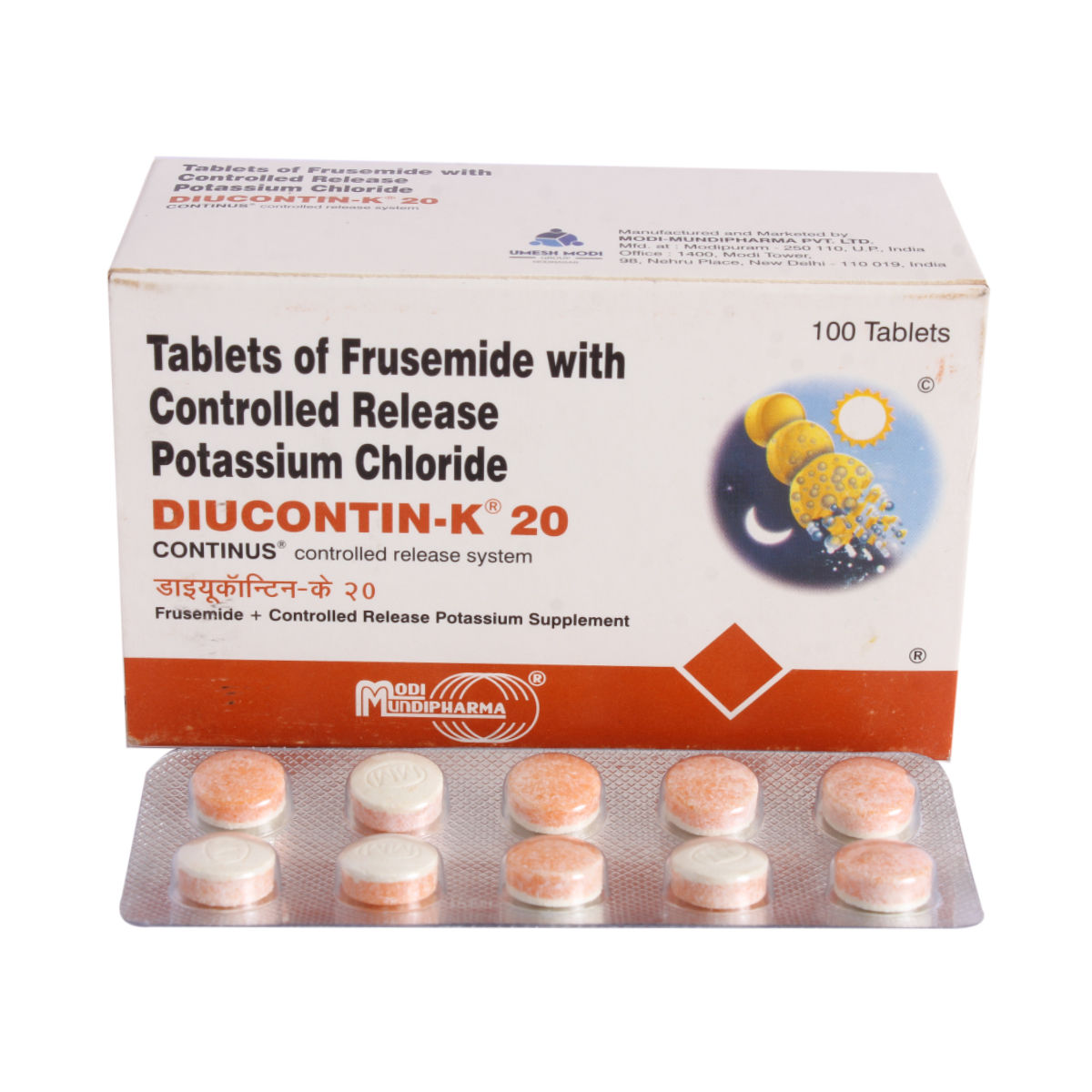 Buy Diucontin K 20 mg Tablet 10's Online