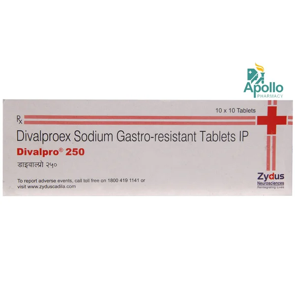 Divalpro 250 Tablet 10's, Pack of 10 TABLETS