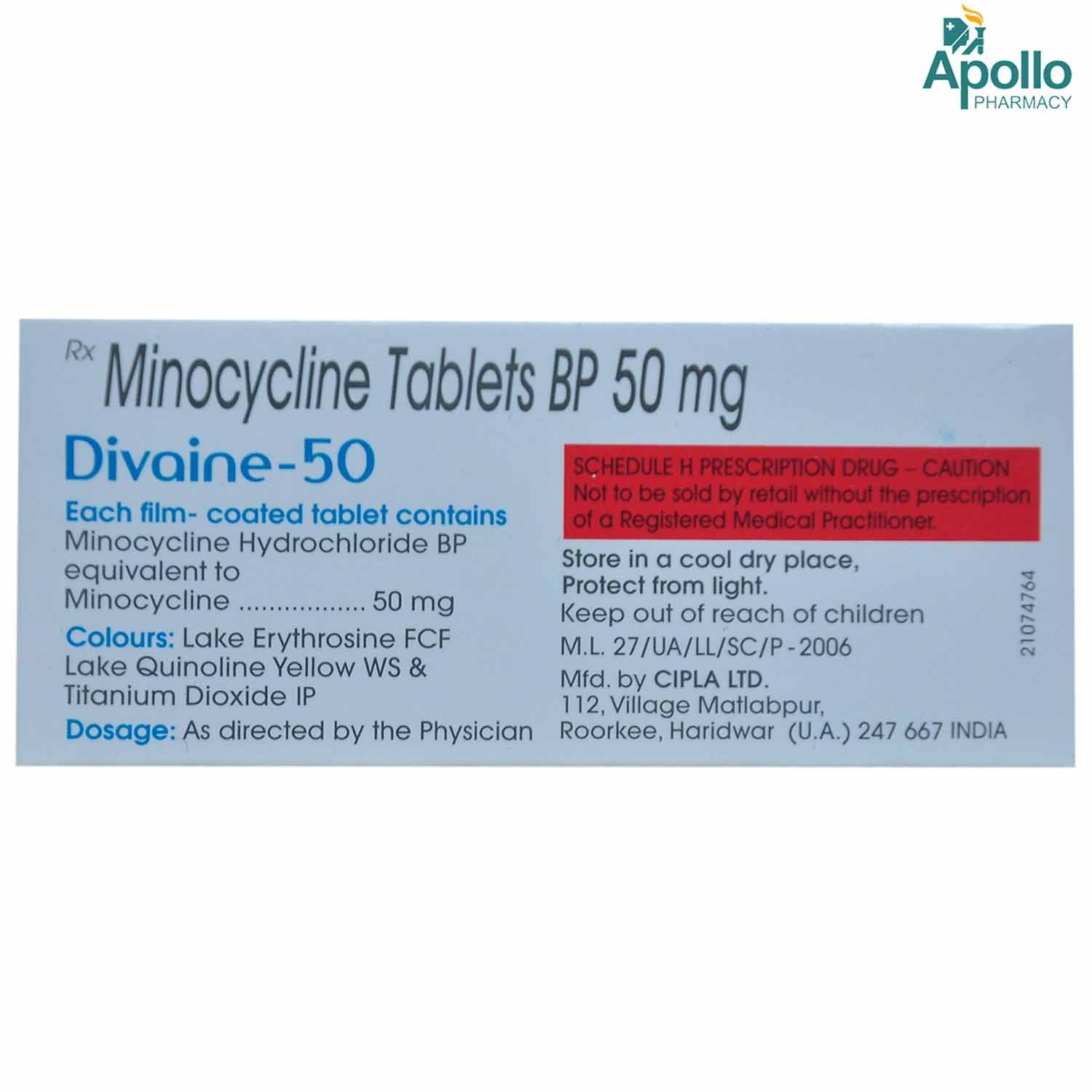 Divaine 50 Tablet 10's, Pack of 10 TABLETS Divaine 50 Tablet 10's, Pack of 10 TABLETS