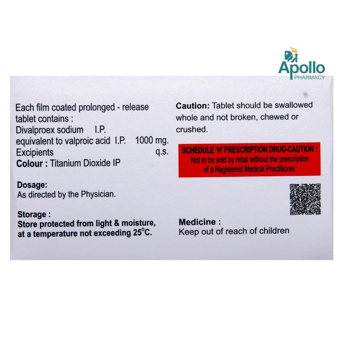 Divalex OD 1000 Tablet 10's, Pack of 10 TABLETS Divalex OD 1000 Tablet 10's, Pack of 10 TABLETS