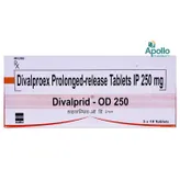 Divalprid OD 250 Tablet 10's, Pack of 10 TABLETS