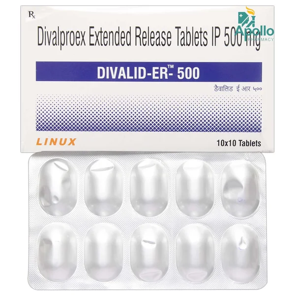 Divalid ER 500 Tablet 10's