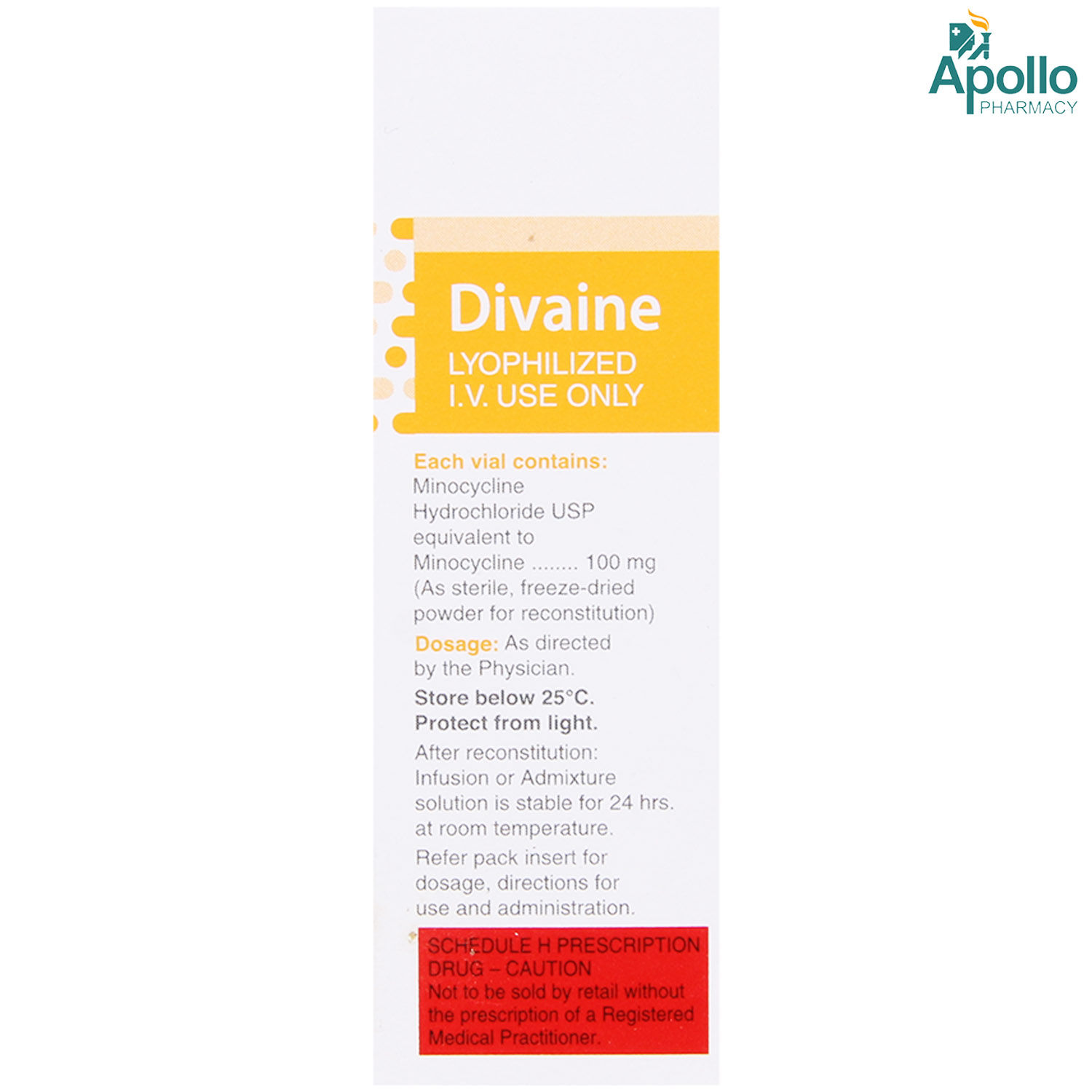 DIVAINE 100MG INJECTION, Pack of 1 INJECTION