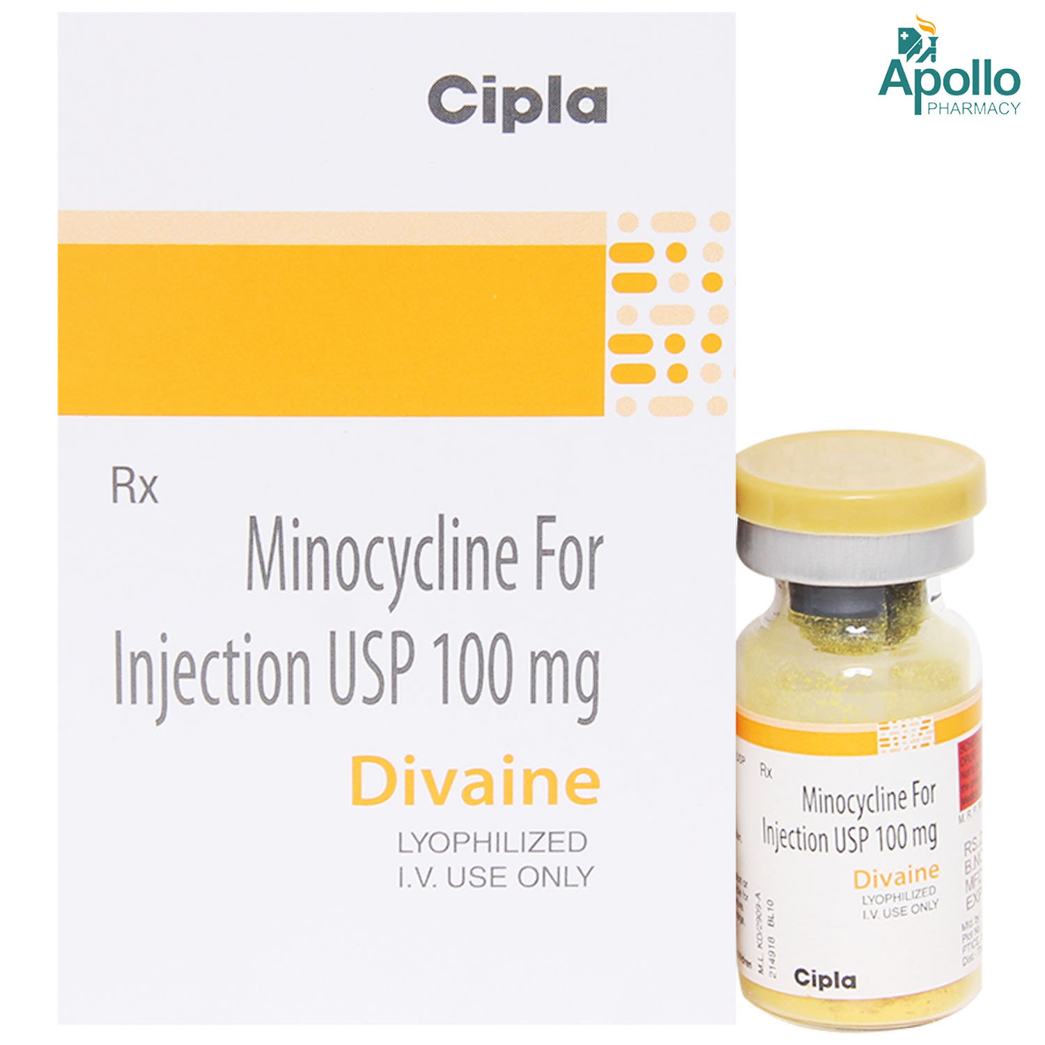 Divaine 100 mg Injection 1's, Pack of 1 Injection Divaine 100 mg Injection 1's, Pack of 1 Injection