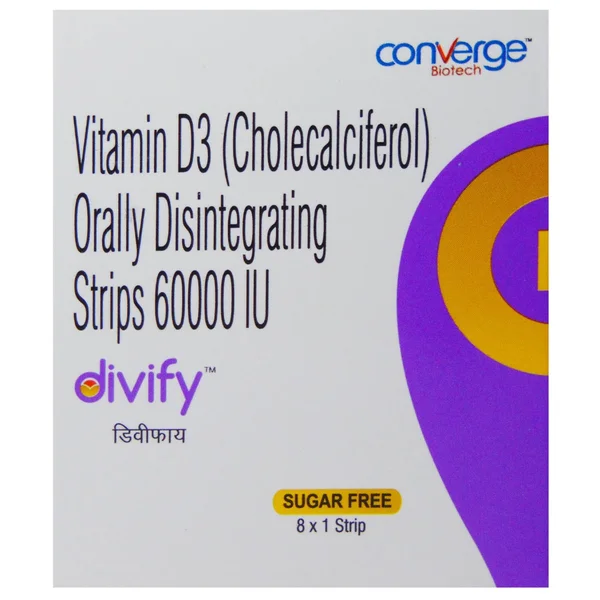 Divify Oral Disintegrating Strips 1's, Pack of 1