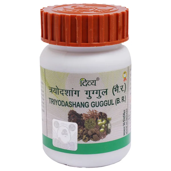 Patanjali Divya Triyodashang Guggul, 80 Tablets, Pack of 1