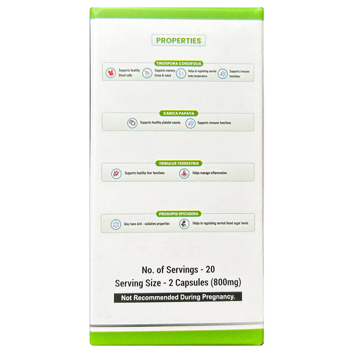 DNT 53 800mg Health Supplement, 40 Capsules, Pack of 1 DNT 53 800mg Health Supplement, 40 Capsules, Pack of 1