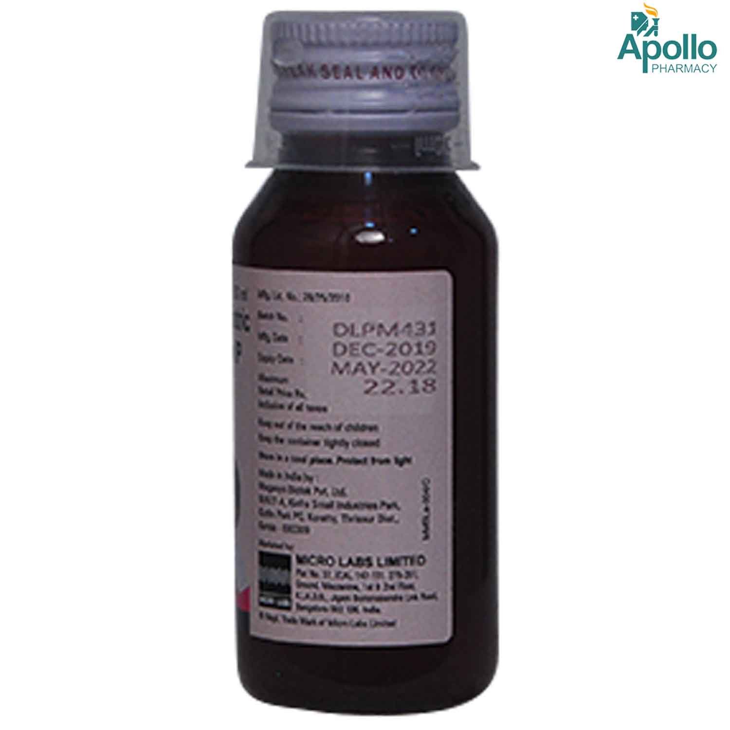 Dolopar 125 mg Syrup 60 ml, Pack of 1 Syrup Dolopar 125 mg Syrup 60 ml, Pack of 1 Syrup