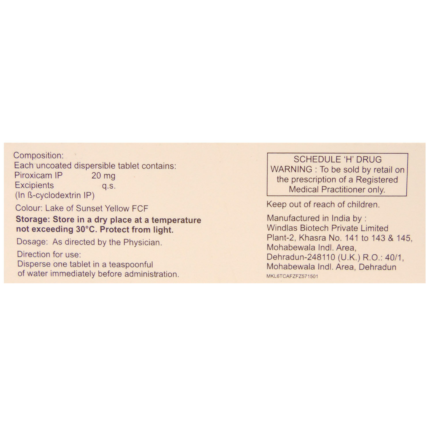 Doloforce - DT Tablet 10's, Pack of 10 TABLETS Doloforce - DT Tablet 10's, Pack of 10 TABLETS