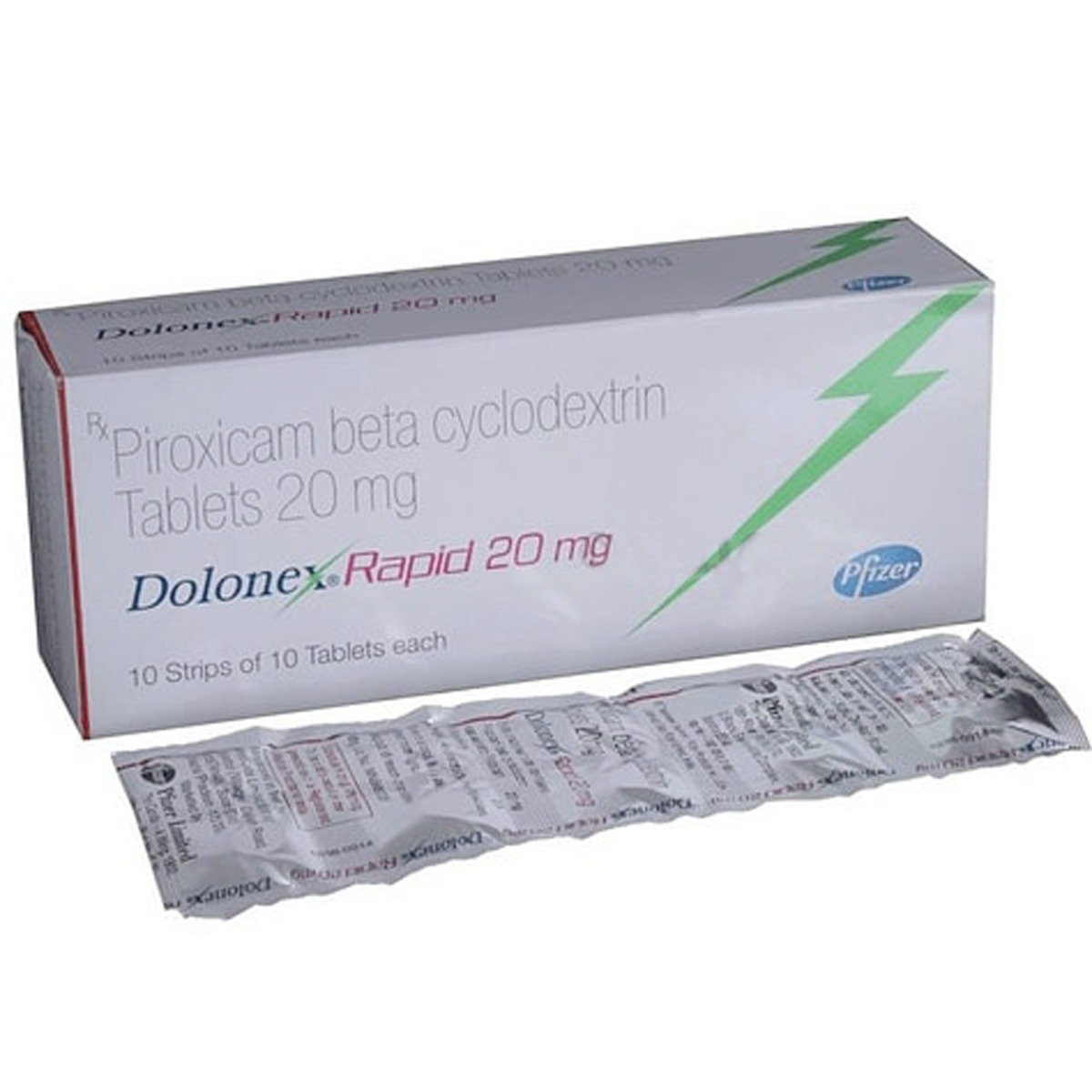 Dolonex Rapid 20 Tablet 10's, Pack of 10 TABLETS Dolonex Rapid 20 Tablet 10's, Pack of 10 TABLETS