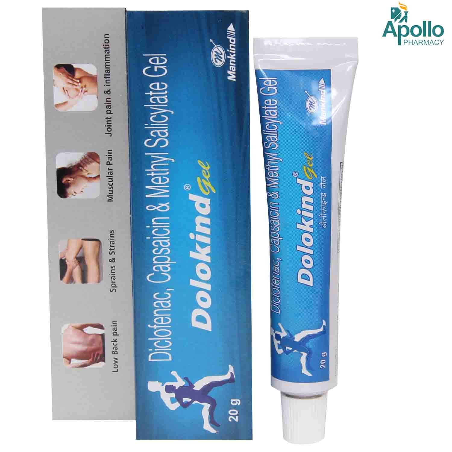 Dolokind Gel 20 gm, Pack of 1 GEL Dolokind Gel 20 gm, Pack of 1 GEL