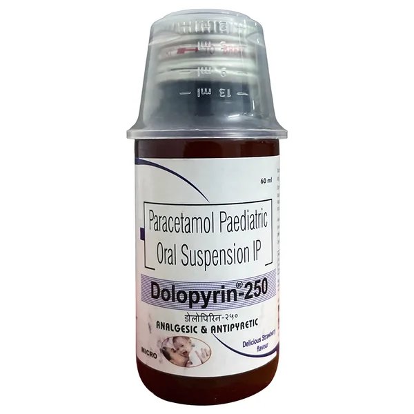 Dolopyrin-250 Suspension 60 ml, Pack of 1 Suspension