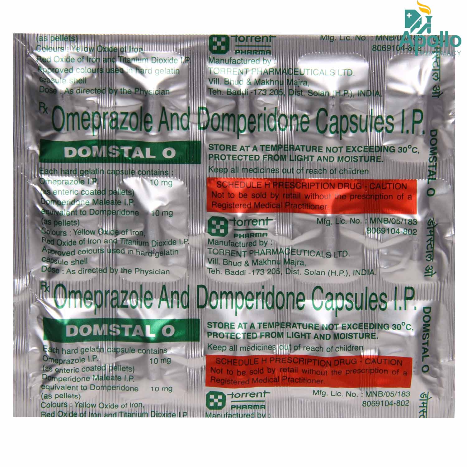 Domstal O Capsule 15's, Pack of 15 CAPSULES Domstal O Capsule 15's, Pack of 15 CAPSULES
