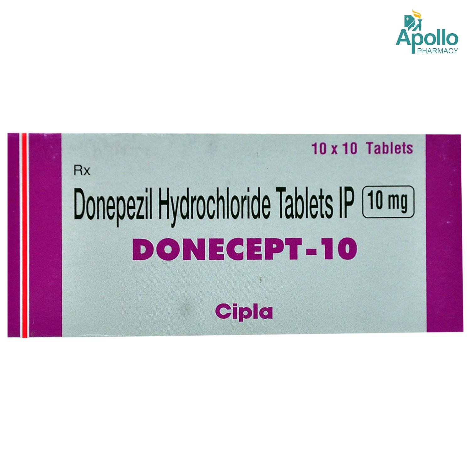 Donecept-10 Tablet 10's, Pack of 10 TabletS Donecept-10 Tablet 10's, Pack of 10 TabletS
