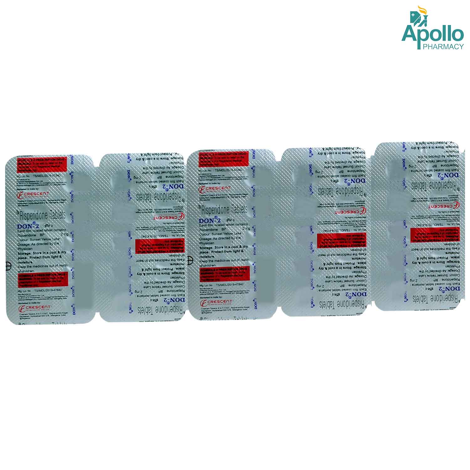 Don 2 mg Tablet 10's, Pack of 10 TabletS Don 2 mg Tablet 10's, Pack of 10 TabletS