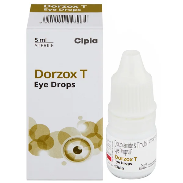 Dorzox T Drops 5 ml, Pack of 1 EYE DROPS
