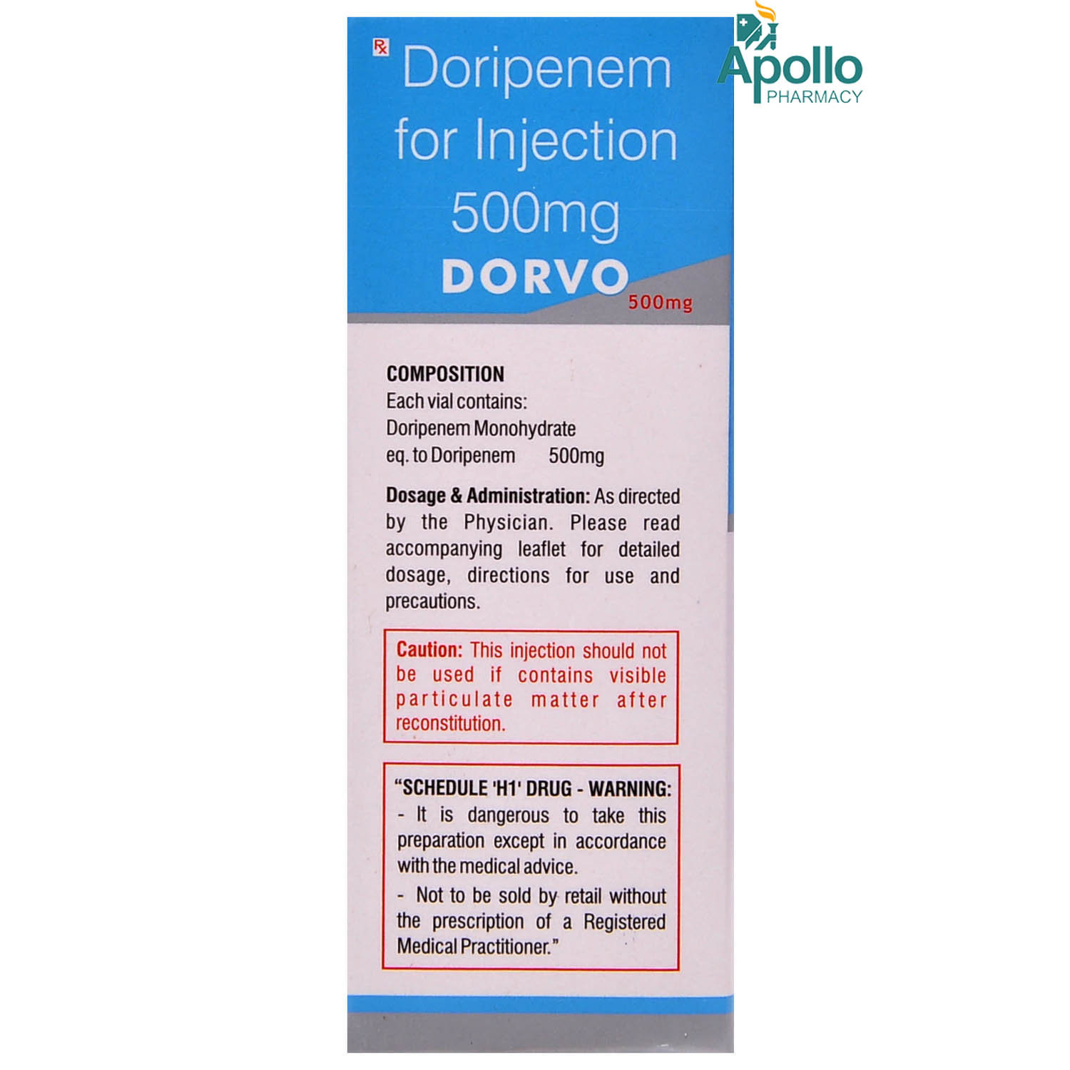 Dorvo 500mg Injection, Pack of 1 INJECTION Dorvo 500mg Injection, Pack of 1 INJECTION