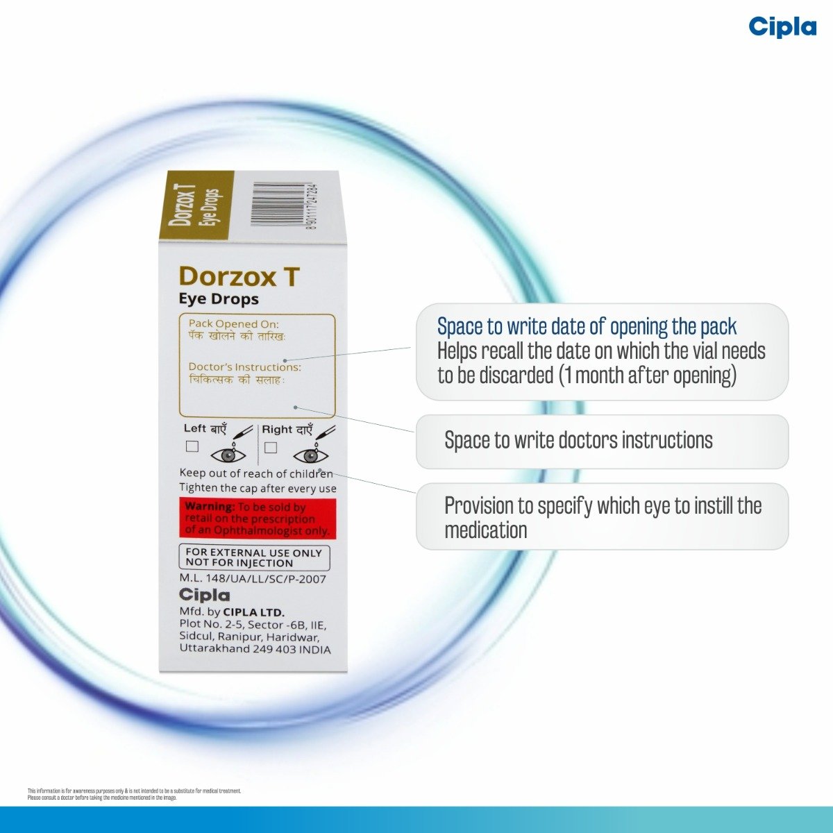 Dorzox T Drops 5 ml, Pack of 1 EYE DROPS Dorzox T Drops 5 ml, Pack of 1 EYE DROPS