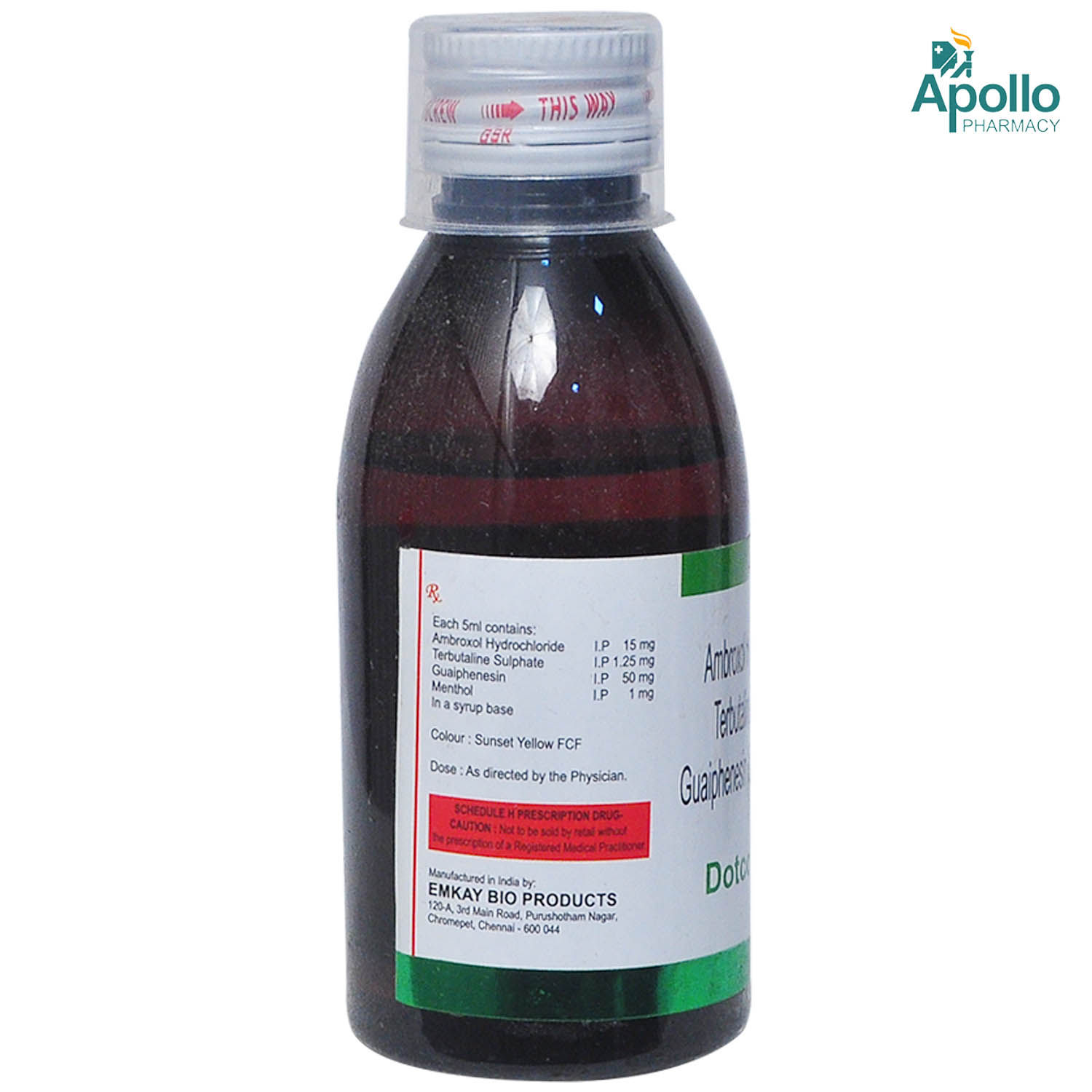 Dotcoff M Syrup 100 ml Price, Uses, Side Effects, Composition Apollo Pharmacy