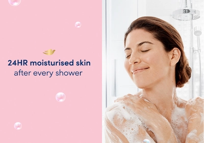 Dove Deep Moisture Body Wash 250 ml | With 100% Plant-Based Moisturisers | Moisturises Skin For 24Hr | 100% Gentle Cleanser | For Dry Skin, Pack of 1