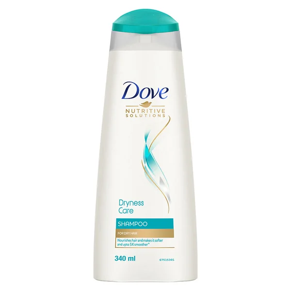 Dove Dryness Care Shampoo, 340 ml, Pack of 1