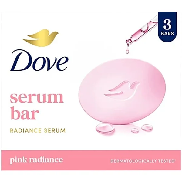 Dove Pink Radiance Serum Bathing Soap, 375 gm (3x125 gm)