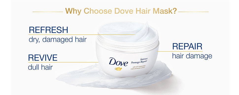Dove Intense Damage Repair Hair Mask, 300 ml, Pack of 1 Dove Intense Damage Repair Hair Mask, 300 ml, Pack of 1