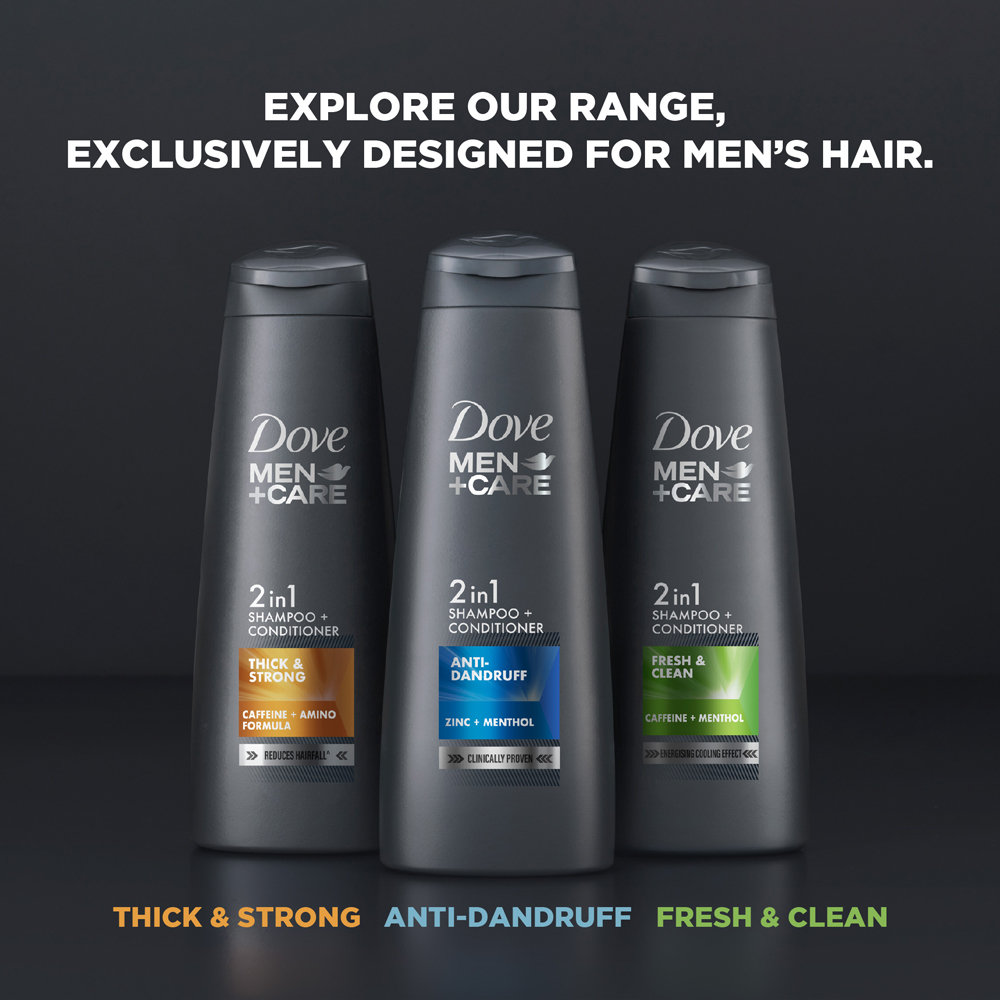 Dove Men+Care Anti Dandruff 2in1 Shampoo + Conditioner, 180 ml, Pack of 1 Dove Men+Care Anti Dandruff 2in1 Shampoo + Conditioner, 180 ml, Pack of 1