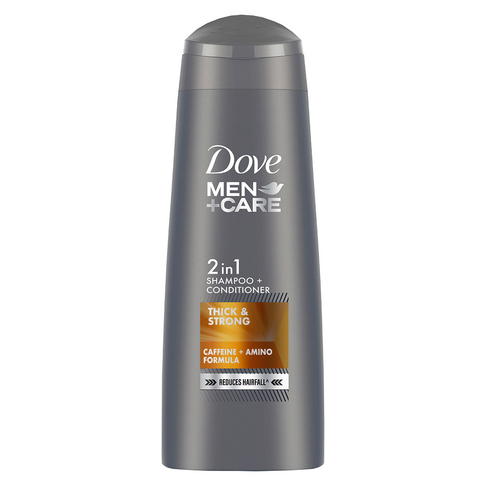 Dove Men+Care Thick & Strong 2in1 Shampoo + Conditioner, 180 ml, Pack of 1 Dove Men+Care Thick & Strong 2in1 Shampoo + Conditioner, 180 ml, Pack of 1