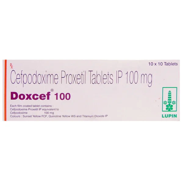 Doxcef 100 Tablet 10's, Pack of 10 TABLETS