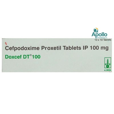 Doxcef DT 100 mg Tablet 10's, Pack of 10 TabletS