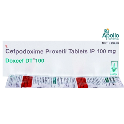 Doxcef DT 100 mg Tablet 10's, Pack of 10 TabletS