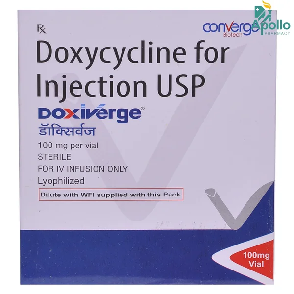 Doxiverge 100 mg Injection, Pack of 1 Injection