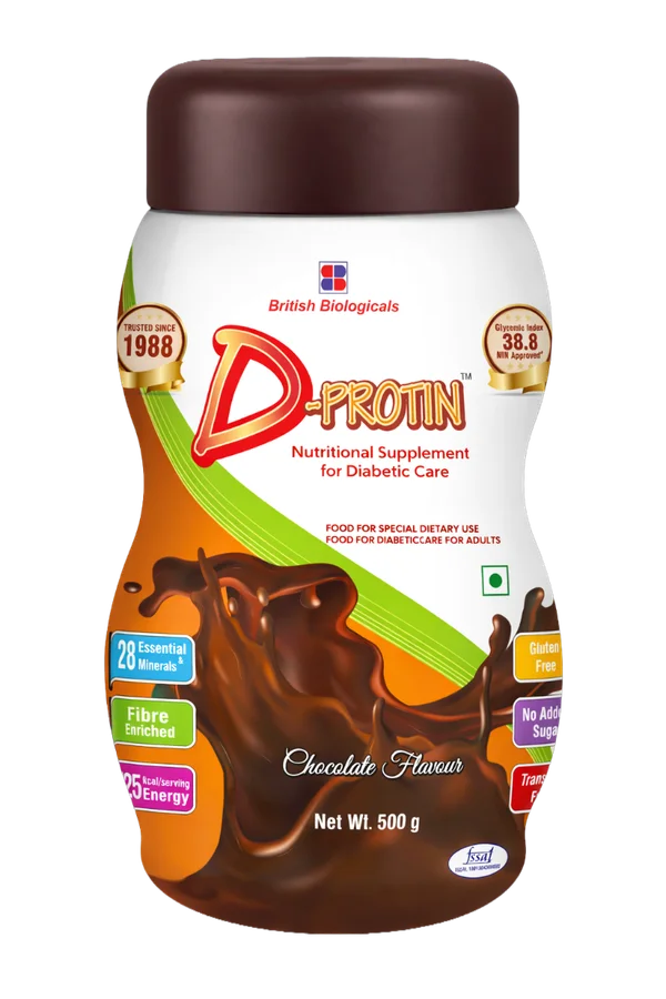 D Protin Chocolate Powder, 500 gm