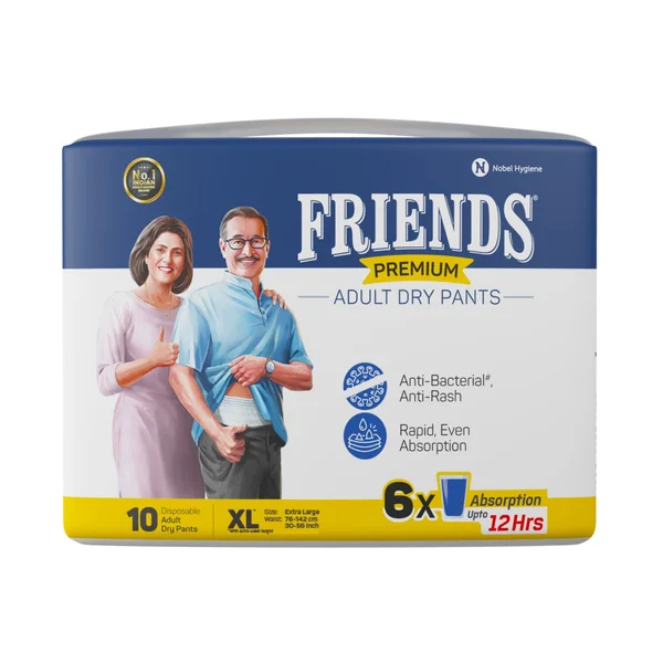 Friends Premium Adult Dry Pants XL, 10 Count, Pack of 1