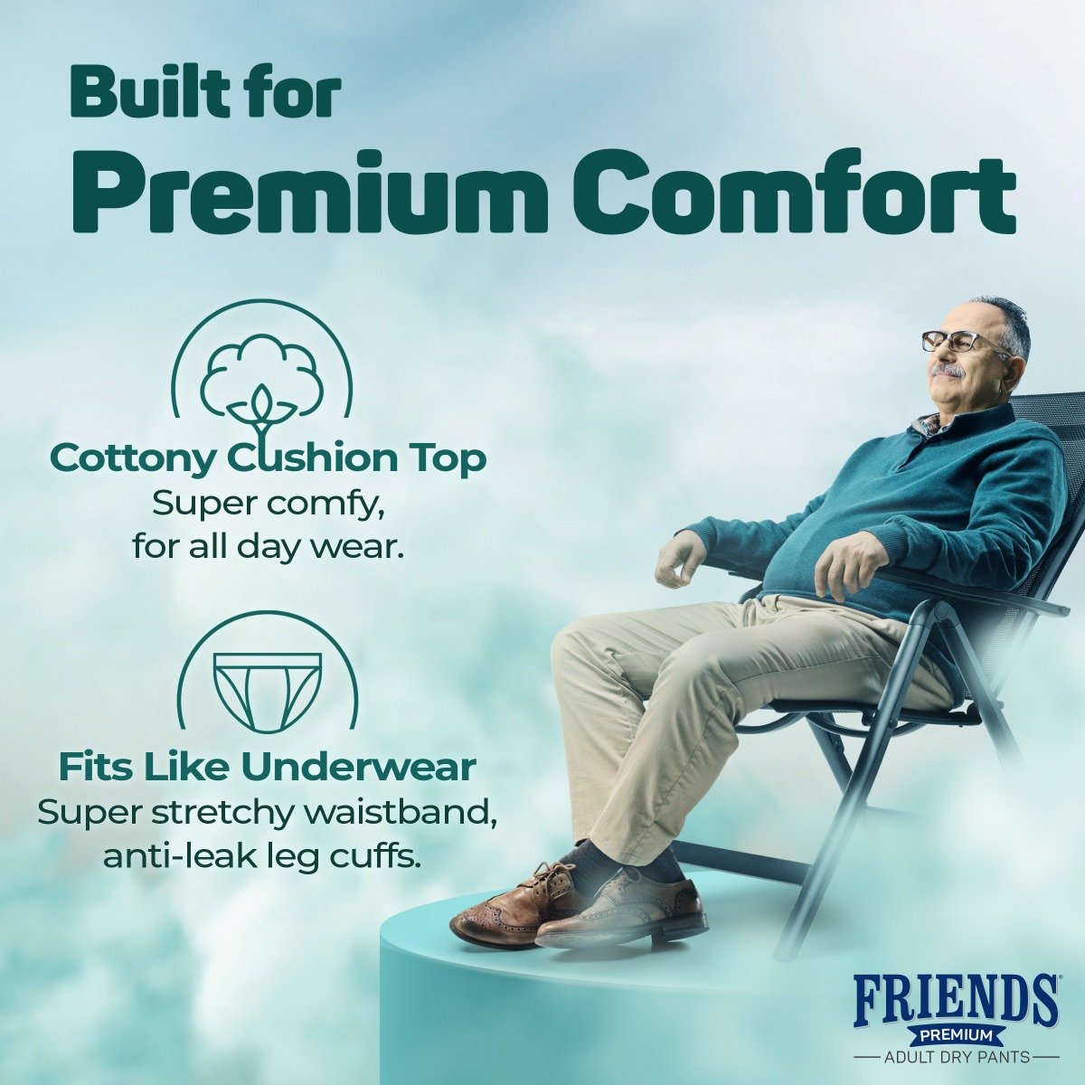 Friends Premium Adult Dry Pants XL, 10 Count, Pack of 1 Friends Premium Adult Dry Pants XL, 10 Count, Pack of 1