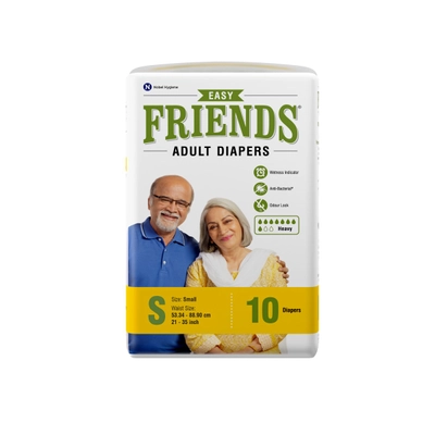 Friends Easy Adult Diapers Small, 10 Count, Pack of 1