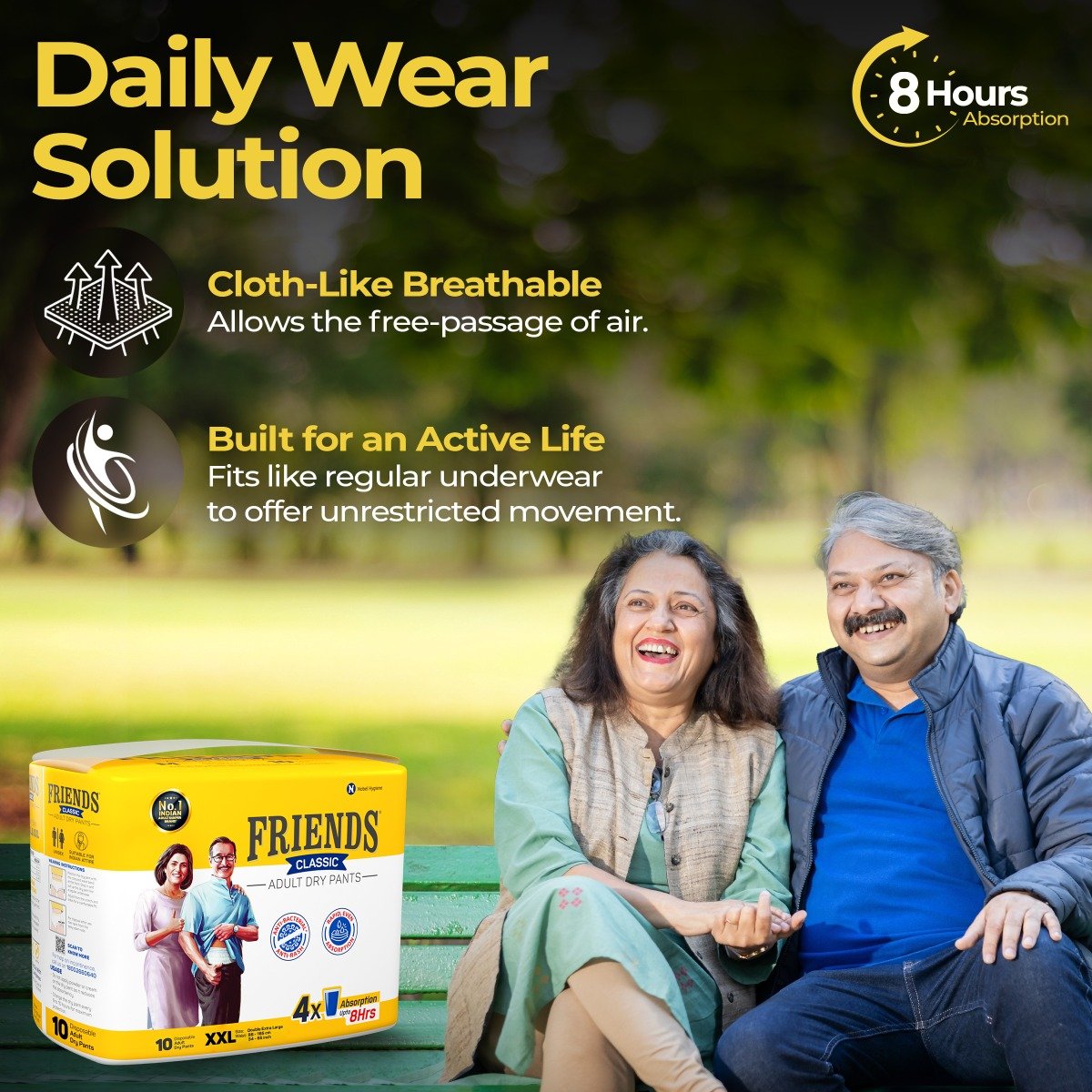 Friends Classic Adult Dry Pants XXL, 10 Count, Pack of 1 Friends Classic Adult Dry Pants XXL, 10 Count, Pack of 1