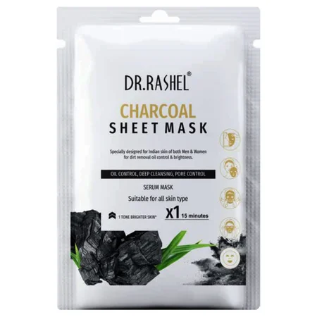 Dr.Rashel Charcoal Face Sheet Mask, 20 gm