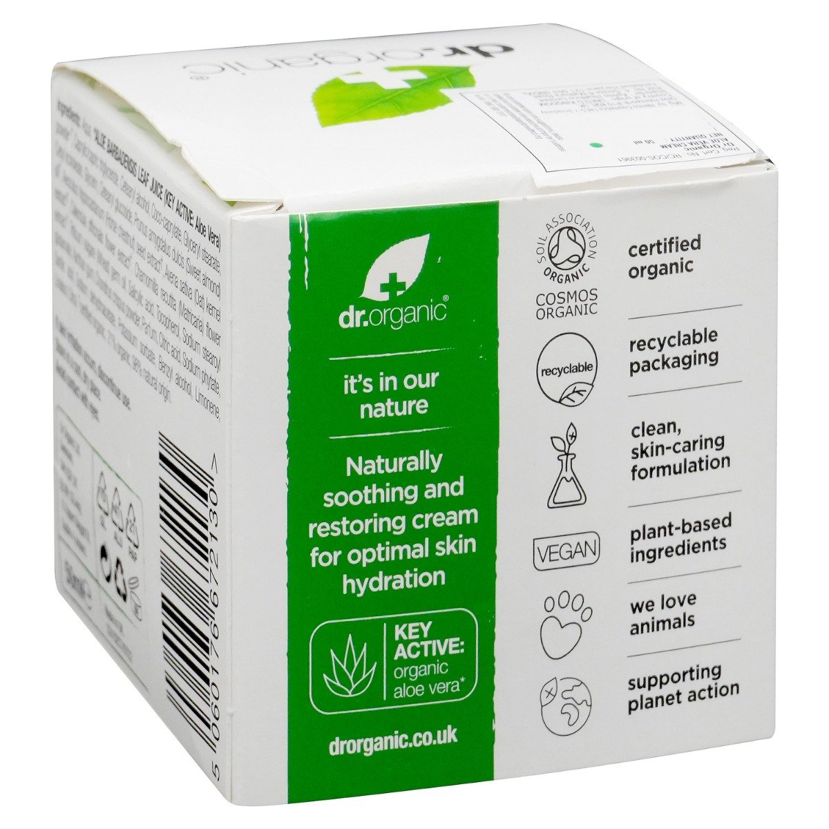 Dr. Organic Aloe Vera Cream 50 ml | Orgainc Aloe Vera | Soothing & Restoring Benefits | Provides Optimal Hydration & Soothing Action | For All Skin Type, Pack of 1 Dr. Organic Aloe Vera Cream 50 ml | Orgainc Aloe Vera | Soothing & Restoring Benefits | Provides Optimal Hydration & Soothing Action | For All Skin Type, Pack of 1