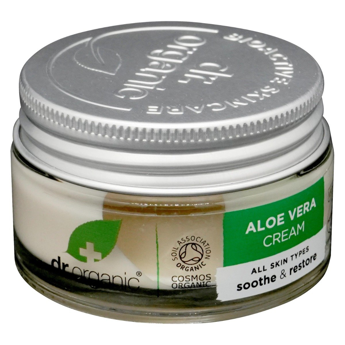 Dr. Organic Aloe Vera Cream 50 ml | Orgainc Aloe Vera | Soothing & Restoring Benefits | Provides Optimal Hydration & Soothing Action | For All Skin Type, Pack of 1 Dr. Organic Aloe Vera Cream 50 ml | Orgainc Aloe Vera | Soothing & Restoring Benefits | Provides Optimal Hydration & Soothing Action | For All Skin Type, Pack of 1