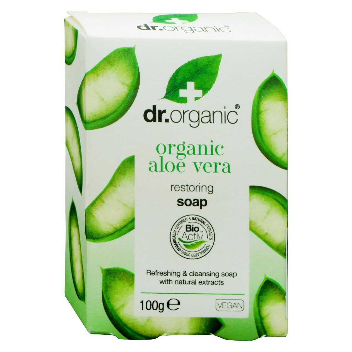Dr. Organic Organic Aloe Vera Soap 100 gm | With Natural Extracts | Refreshing, Cleansing & Restoring Soap | For All Skin Type, Pack of 1 Dr. Organic Organic Aloe Vera Soap 100 gm | With Natural Extracts | Refreshing, Cleansing & Restoring Soap | For All Skin Type, Pack of 1
