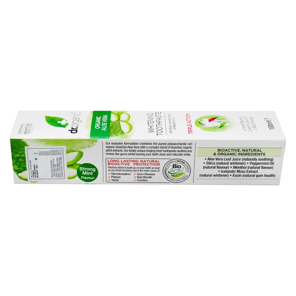 Dr. Organic Organic Aloe Vera Toothpaste, 100 ml, Pack of 1 Dr. Organic Organic Aloe Vera Toothpaste, 100 ml, Pack of 1