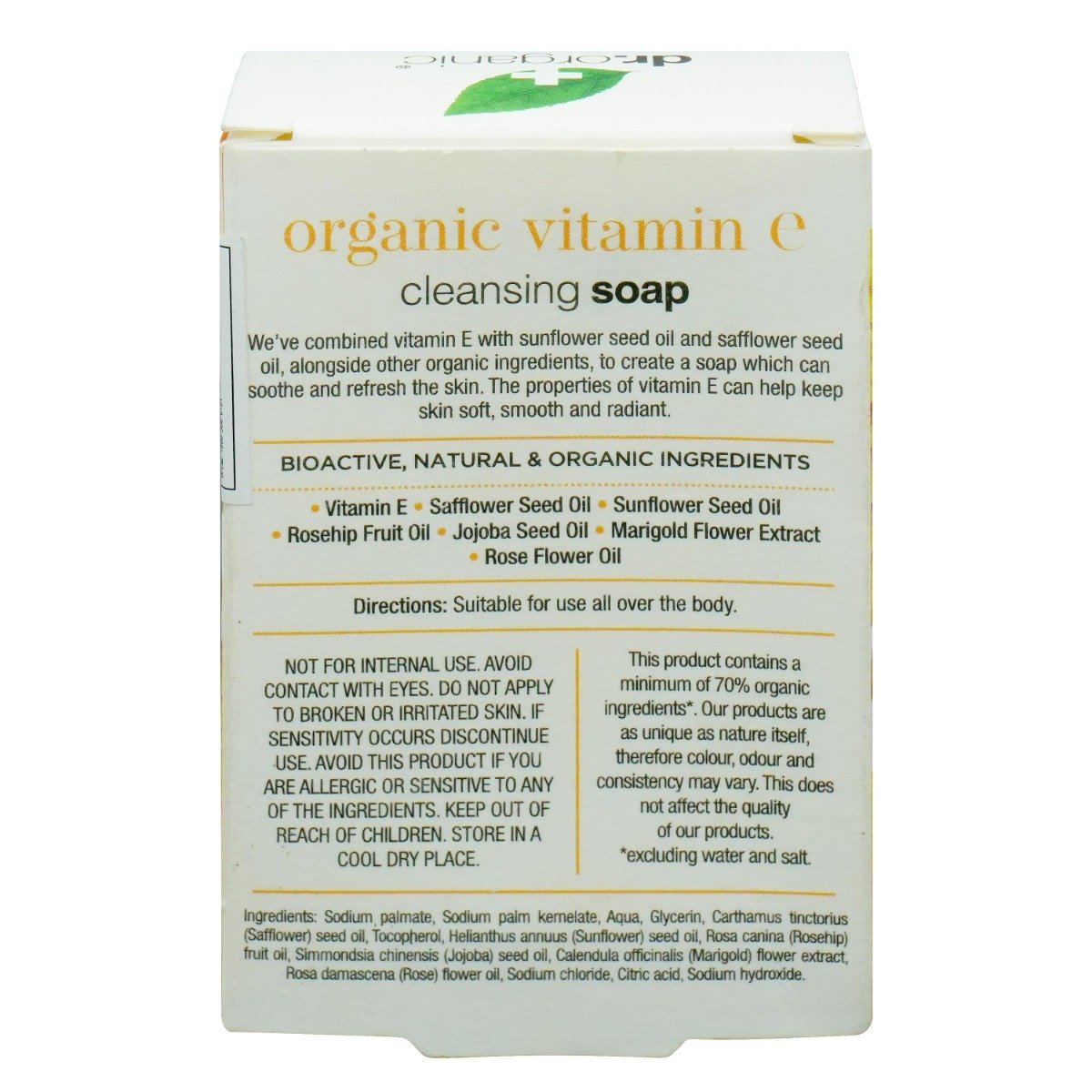 Dr. Organic Organic Vitamin E Soap 100 gm | With Natural Extracts | Refreshing, Cleansing & Restoring Soap | For Normal To Dry Skin, Pack of 1 Dr. Organic Organic Vitamin E Soap 100 gm | With Natural Extracts | Refreshing, Cleansing & Restoring Soap | For Normal To Dry Skin, Pack of 1